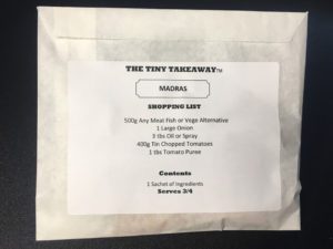 The Tiny Takeaway Madras spice package