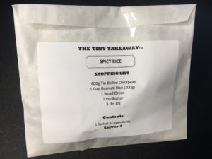 The Tiny Takeaway Spicy Rice spice package